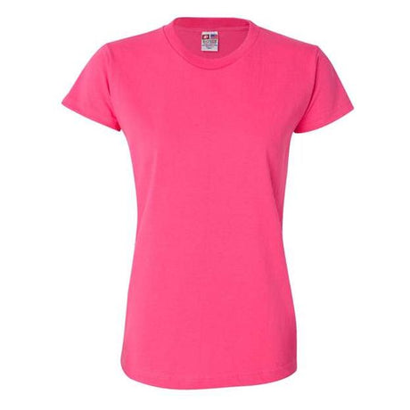Bayside Women's USA - Made T-Shirt - Bayside 3325 Bright Pink XS Short Sleeve T-Shirts