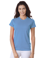 Bayside Women's USA - Made T-Shirt - Bayside 3325 Carolina Blue XS Short Sleeve T-Shirts