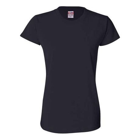 Bayside Women's USA - Made T-Shirt - Bayside 3325 Navy XS Short Sleeve T-Shirts