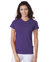 Bayside Women's USA - Made T-Shirt - Bayside 3325 Purple XS Short Sleeve T-Shirts