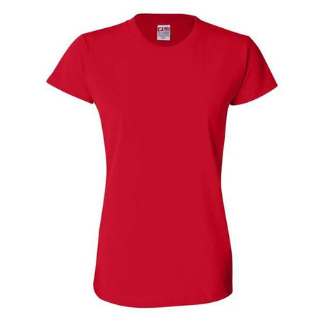 Bayside Women's USA - Made T-Shirt - Bayside 3325 Red XS Short Sleeve T-Shirts