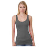 Bayside Women's USA - Made Tank Top - Bayside 3410 Charcoal XS Tank Top