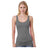 Bayside Women's USA - Made Tank Top - Bayside 3410 Heather Charcoal XS Tank Top