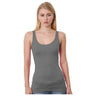 Bayside Women's USA - Made Tank Top - Bayside 3410 Heather Charcoal XS Tank Top