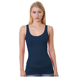 Bayside Women's USA - Made Tank Top - Bayside 3410 Navy XS Tank Top
