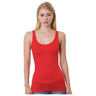 Bayside Women's USA - Made Tank Top - Bayside 3410 Red XS Tank Top