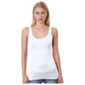 Bayside Women's USA - Made Tank Top - Bayside 3410 White XS Tank Top