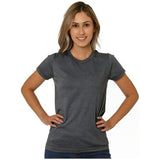 Bayside Women's USA - Made Triblend T-Shirt - Bayside 5810 Tri Athletic Grey S Short Sleeve T-Shirts