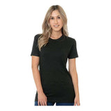 Bayside Women's USA - Made Triblend T-Shirt - Bayside 5810 Tri Black S Short Sleeve T-Shirts