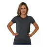 Bayside Women's USA - Made Triblend T-Shirt - Bayside 5810 Tri Charcoal S Short Sleeve T-Shirts