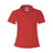 Bayside Women's USA - Made V - Neck Polo - Bayside 1050 Red XS