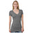 Bayside Women's USA - Made V - Neck T-Shirt - Bayside 3407 Black XS Short Sleeve T-Shirts