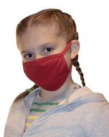 Bayside Youth USA - Made 100% Cotton Face Mask - Bayside 1941 Solid Charcoal OS PK 25