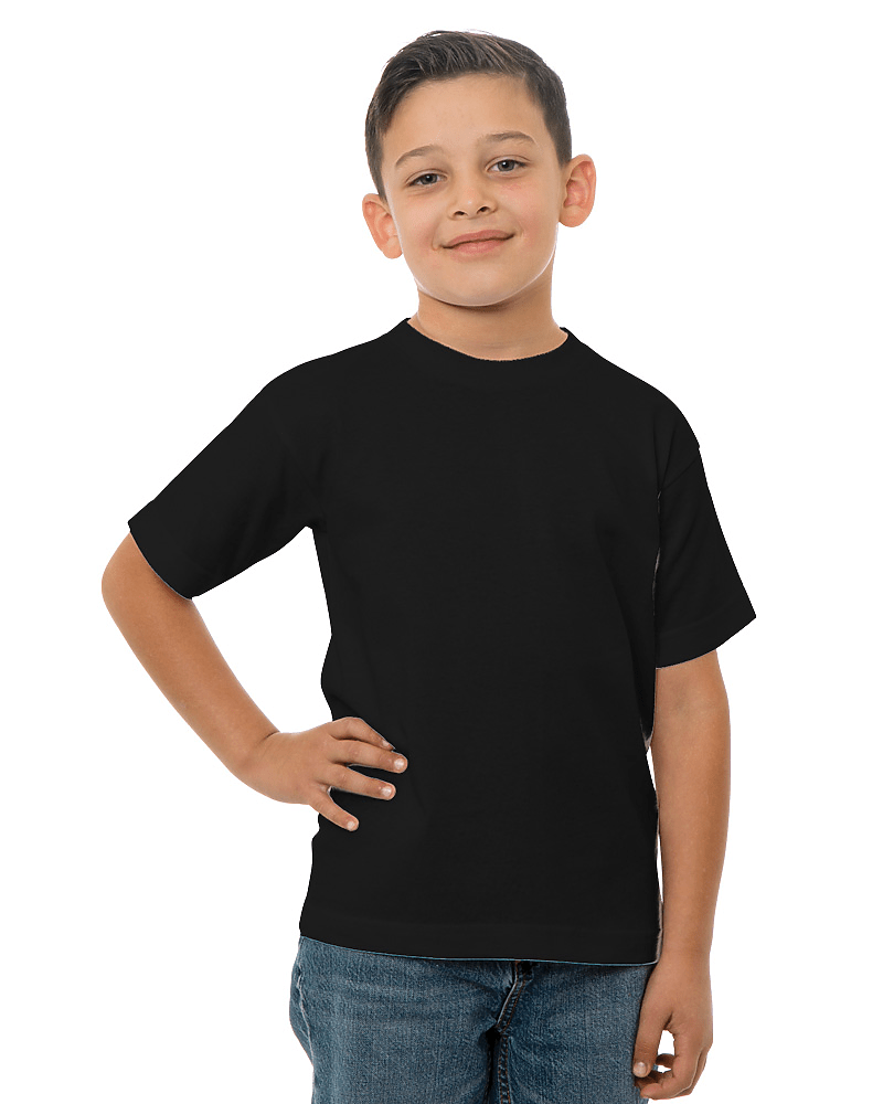 Bayside Youth USA - Made T-Shirt - Bayside 4100 Black XS Short Sleeve T-Shirts