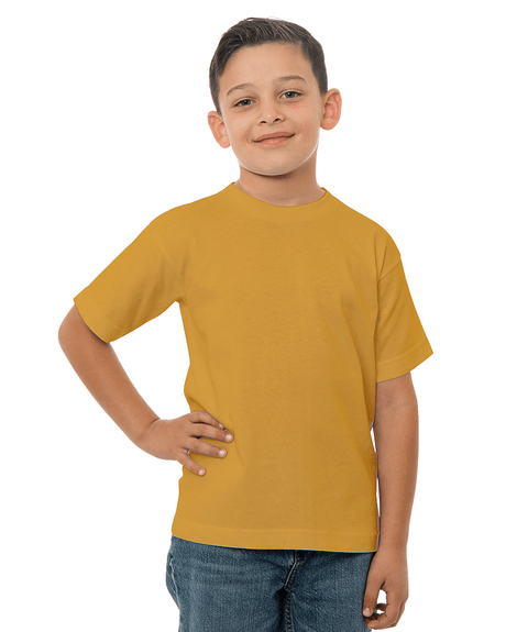 Bayside Youth USA - Made T-Shirt - Bayside 4100 Gold XS Short Sleeve T-Shirts