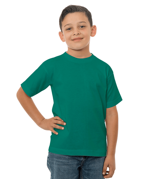 Bayside Youth USA - Made T-Shirt - Bayside 4100 Kelly Green XS Short Sleeve T-Shirts