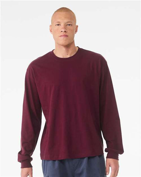 BELLA + CANVAS 6 oz. Heavyweight Long Sleeve Tee - BELLA + CANVAS 3511 Maroon XS Long Sleeve T-Shirts