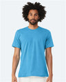 BELLA + CANVAS CVC Jersey Tee - BELLA + CANVAS 3001CVC Heather Aqua XS Short Sleeve T-Shirts