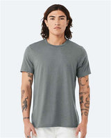 BELLA + CANVAS CVC Jersey Tee - BELLA + CANVAS 3001CVC Heather Blue Storm XS Short Sleeve T-Shirts