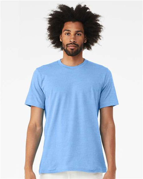 BELLA + CANVAS CVC Jersey Tee - BELLA + CANVAS 3001CVC Heather Carolina Blue XS Short Sleeve T-Shirts