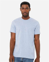 BELLA + CANVAS CVC Jersey Tee - BELLA + CANVAS 3001CVC Heather Ice Blue XS Short Sleeve T-Shirts