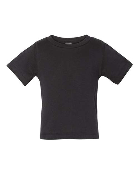 BELLA + CANVAS Infant Jersey Tee - BELLA + CANVAS 3001B Black 3/6 Short Sleeve T-Shirts