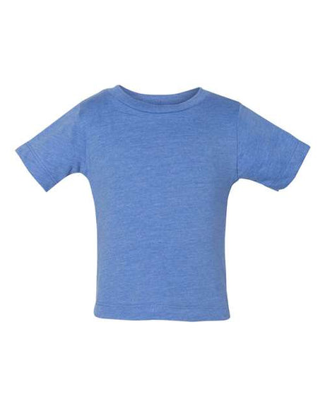 BELLA + CANVAS Infant Jersey Tee - BELLA + CANVAS 3001B Heather Columbia Blue 3/6 Short Sleeve T-Shirts