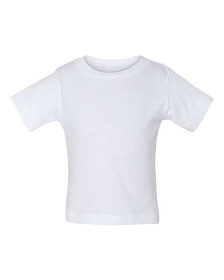 BELLA + CANVAS Infant Jersey Tee - BELLA + CANVAS 3001B White 3/6 Short Sleeve T-Shirts
