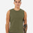 BELLA + CANVAS Jersey Muscle Tank - BELLA + CANVAS 3483 Heather Olive XS
