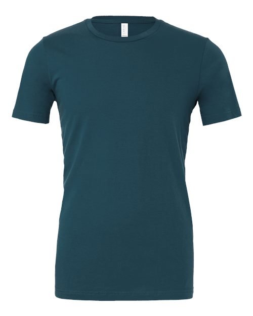 BELLA + CANVAS Jersey Tee - BELLA + CANVAS 3001 Deep Teal XS Short Sleeve T-Shirts