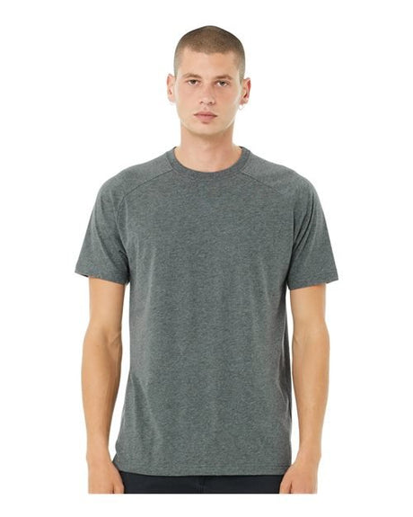 BELLA + CANVAS Men's Heather CVC Raglan Tee - BELLA + CANVAS 3201 Deep Heather S Short Sleeve T-Shirts