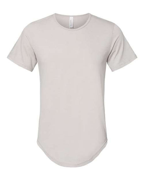 BELLA + CANVAS Men's Jersey Curved Hem Tee - BELLA + CANVAS 3003 Heather Cool Grey S Short Sleeve T-Shirts