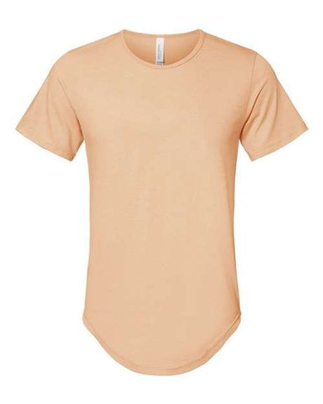 BELLA + CANVAS Men's Jersey Curved Hem Tee - BELLA + CANVAS 3003 Heather Sand Dune S Short Sleeve T-Shirts