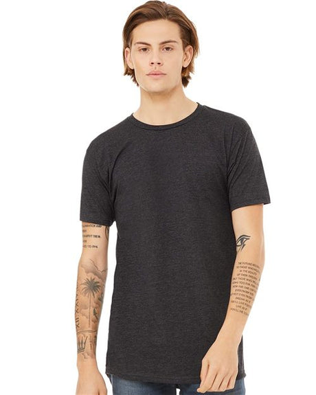 BELLA + CANVAS Men's Long Body Urban Tee - BELLA + CANVAS 3006 Black S Short Sleeve T-Shirts