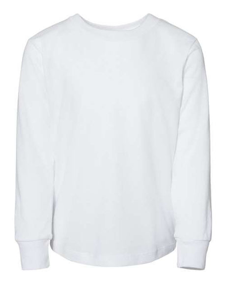 BELLA + CANVAS Toddler Jersey Long Sleeve Tee - BELLA + CANVAS 3501T White 2T Long Sleeve T-Shirts