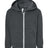 BELLA + CANVAS Toddler Sponge Fleece Full - Zip Hoodie Sweatshirt - BELLA + CANVAS 3739T Dark Grey Heather 2T Zip Hoodies