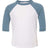 BELLA + CANVAS Toddler Three - Quarter Sleeve Baseball Tee - BELLA + CANVAS 3200T White/ Denim 2T Short Sleeve T-Shirts