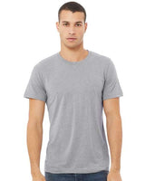BELLA + CANVAS Triblend Tee - BELLA + CANVAS 3413 Athletic Grey Triblend XS Short Sleeve T-Shirts