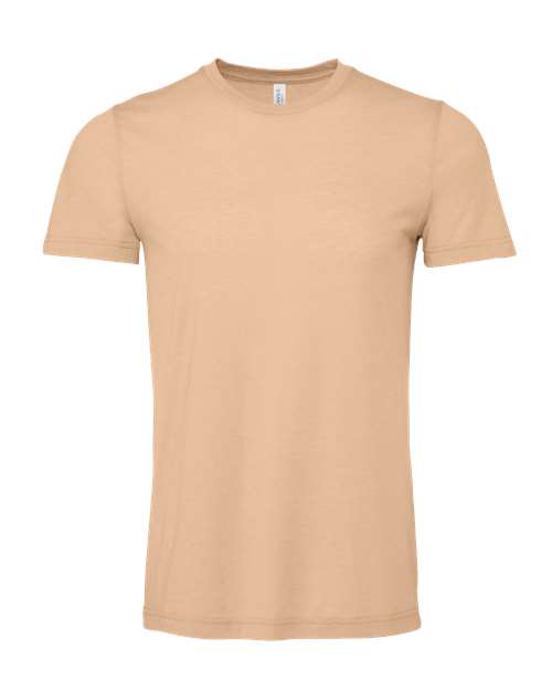 BELLA + CANVAS Triblend Tee - BELLA + CANVAS 3413 Peach Triblend XS Short Sleeve T-Shirts