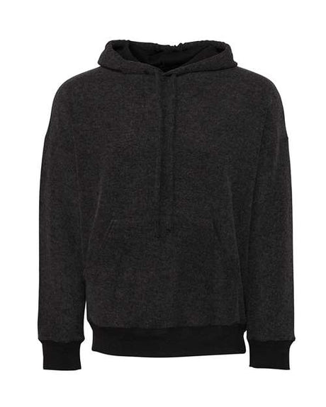 BELLA + CANVAS Unisex FWD Fashion Sueded Fleece Hoodie Sweatshirt - BELLA + CANVAS 3329 Black Heather M Sweatshirts