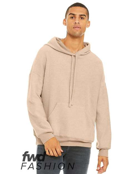 BELLA + CANVAS Unisex FWD Fashion Sueded Fleece Hoodie Sweatshirt - BELLA + CANVAS 3329 Heather Oat L Sweatshirts