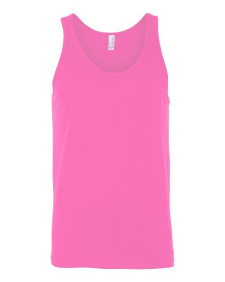 BELLA + CANVAS Unisex Heather CVC Tank - BELLA + CANVAS 3480CVC Neon Pink XS