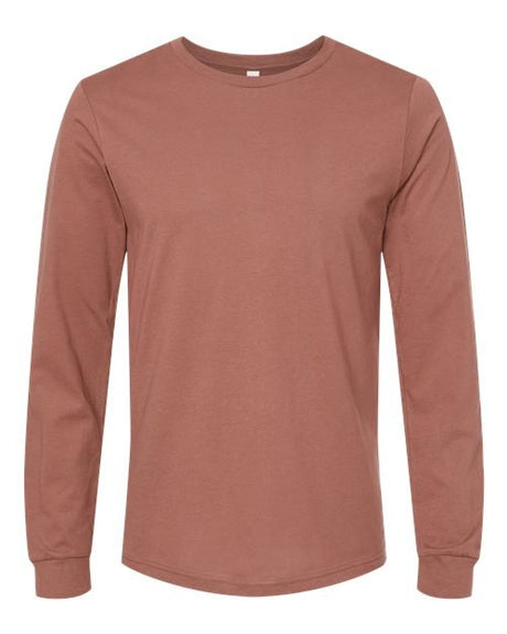 BELLA + CANVAS Unisex Jersey Long Sleeve Tee - BELLA + CANVAS 3501 Chestnut XS Long Sleeve T-Shirts