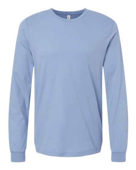 BELLA + CANVAS Unisex Jersey Long Sleeve Tee - BELLA + CANVAS 3501 Lavender Blue XS Long Sleeve T-Shirts