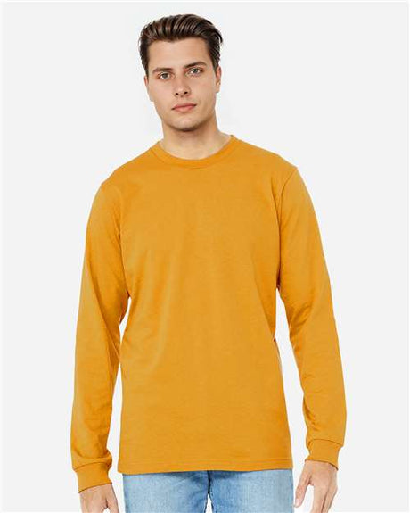 BELLA + CANVAS Unisex Jersey Long Sleeve Tee - BELLA + CANVAS 3501 Mustard XS Long Sleeve T-Shirts