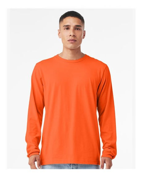 BELLA + CANVAS Unisex Jersey Long Sleeve Tee - BELLA + CANVAS 3501 Orange XS Long Sleeve T-Shirts