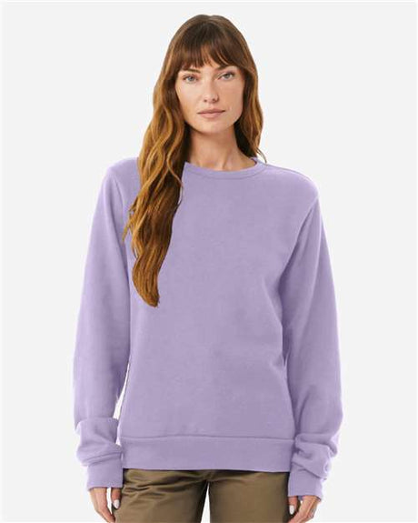 BELLA + CANVAS Unisex Sponge Fleece Classic Crewneck Sweatshirt - BELLA + CANVAS 3911 Dark Lavender XS Crewneck Sweatshirts