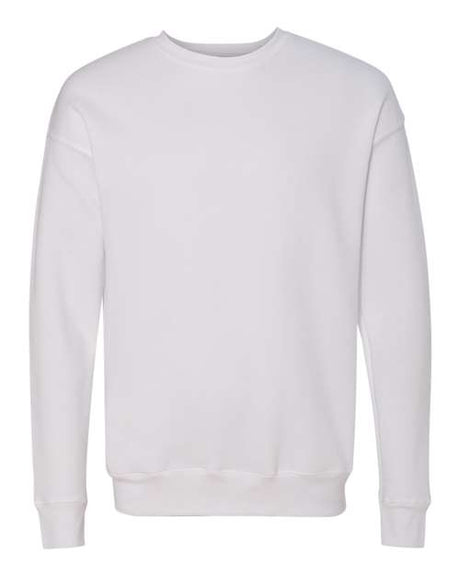 BELLA + CANVAS Unisex Sponge Fleece Drop Shoulder Crewneck Sweatshirt - BELLA + CANVAS 3945 White XS Crewneck Sweatshirts