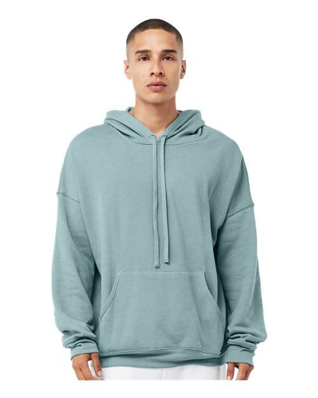 BELLA + CANVAS Unisex Sponge Fleece Drop Shoulder Hoodie Sweatshirt - BELLA + CANVAS 3729 Heather Blue Lagoon XS Sweatshirts