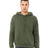 BELLA + CANVAS Unisex Sponge Fleece Drop Shoulder Hoodie Sweatshirt - BELLA + CANVAS 3729 Military Green XS Sweatshirts